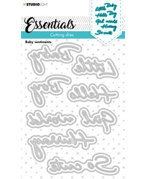 Studio Light Baby Sentiments Cutting Dies (SL-ES-CD169) (OUTLET) Studio Light Baby Sentiments Cutting Dies (SL-ES-CD169) (OUTLET)