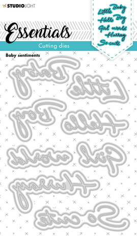 Studio Light Baby Sentiments Cutting Dies (SL-ES-CD169) (OUTLET)