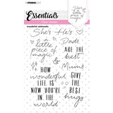 Studio Light Wonderful Sentiments Clear Stamps (SL-ES-STAMP173) (OUTLET)