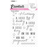 Studio Light Hurray Sentiments Clear Stamps (SL-ES-STAMP172) (OUTLET)