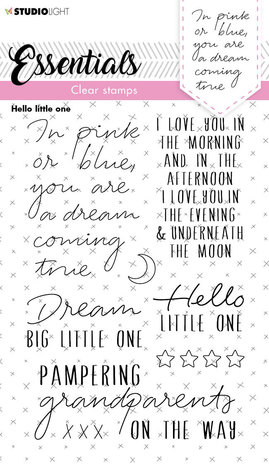 Studio Light Hello Little One Clear Stamps (SL-ES-STAMP174) (OUTLET)