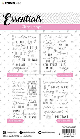Studio Light Congratulations Sentiments Clear Stamps (SL-ES-STAMP175) (OUTLET) Studio Light Congratulations Sentiments Clear Stamps (SL-ES-STAMP175) (OUTLET)