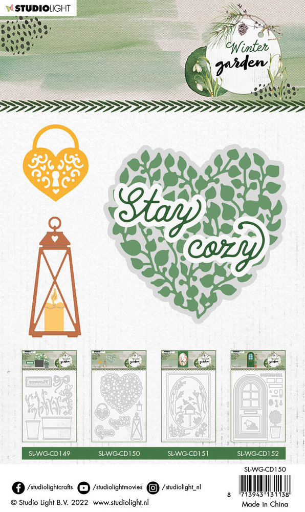 Studio Light Winter Garden Cutting Dies Stay Cozy (SL-WG-CD150) (OUTLET) Studio Light Winter Garden Cutting Dies Stay Cozy (SL-WG-CD150) (OUTLET)