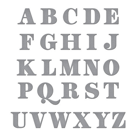 Spellbinders Be Bold Uppercase Alphabet Etched Dies (S4-1161)