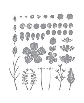 Spellbinders Be Bold Blooms Etched Dies (S5-502)