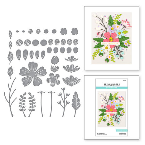 Spellbinders Be Bold Blooms Etched Dies (S5-502)