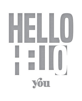 Spellbinders Be Bold Color Block Hello You Etched Dies (S5-476) (OUTLET)