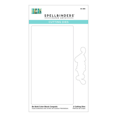 Spellbinders Be Bold Color Block Congrats Etched Dies (S5-489) (OUTLET) Spellbinders Be Bold Color Block Congrats Etched Dies (S5-489) (OUTLET)