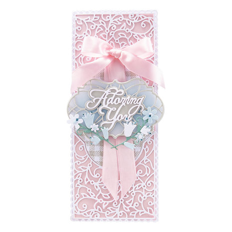Spellbinders Adoring Fleurette Card Builder Etched Dies (S5-493) (OUTLET)