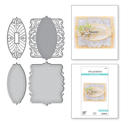 Spellbinders A2 Radiant Navette Etched Dies (S4-1167) (OUTLET) Spellbinders A2 Radiant Navette Etched Dies (S4-1167) (OUTLET)