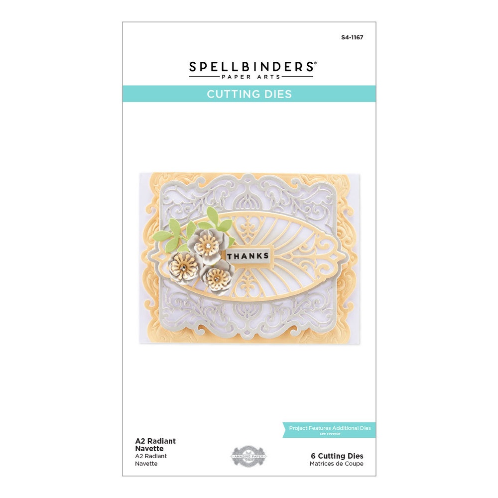 Spellbinders A2 Radiant Navette Etched Dies (S4-1167) (OUTLET) Spellbinders A2 Radiant Navette Etched Dies (S4-1167) (OUTLET)