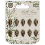 Craft Consortium Belle Fleur Metal Charms Leaf (CCMCHRM031) (DISCONTINUED)