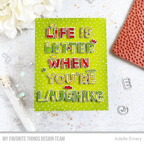 My Favorite Things Cue the Confetti Background Rubber Stamp (BG-151) (OUTLET)