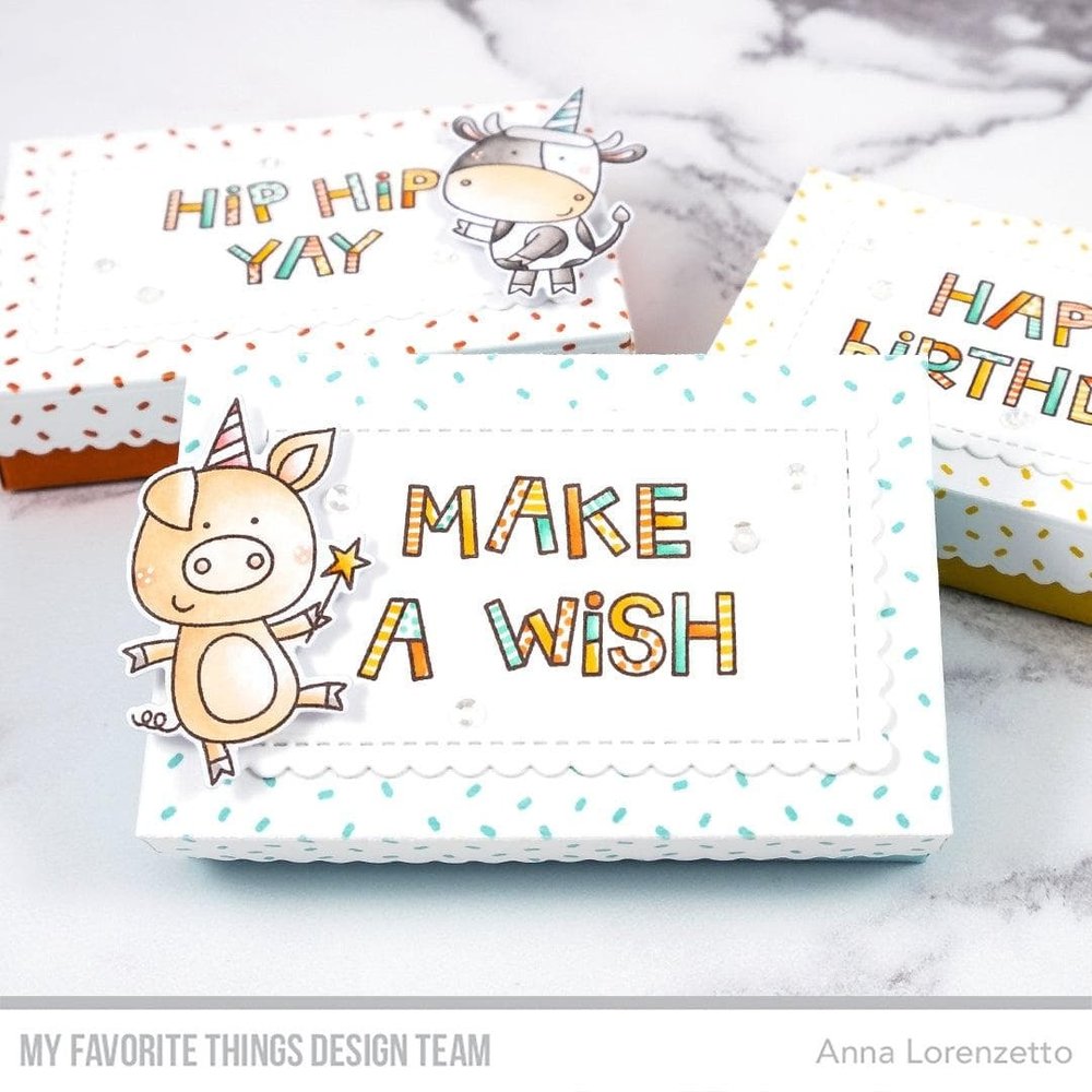 My Favorite Things Cue the Confetti Background Rubber Stamp (BG-151) (OUTLET)