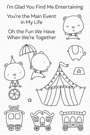 My Favorite Things You’re the Main Event Clear Stamps (CS-644) (OUTLET)