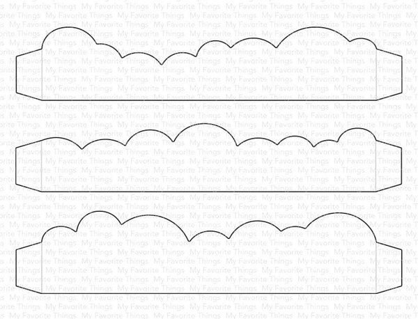 My Favorite Things Mini Slimline Outside the Box Clouds Die-namics (MFT-2204) (OUTLET)