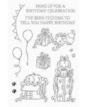 My Favorite Things Itching to Tell You Happy Birthday Clear Stamps (RAM-028) (OUTLET)