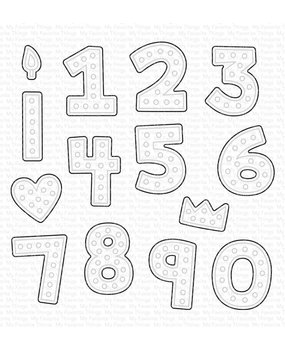 My Favorite Things Hip Hip Yay Numbers Die-namics (MFT-2200) (OUTLET)