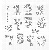 My Favorite Things Hip Hip Yay Numbers Clear Stamps (MSTN-004) (OUTLET)
