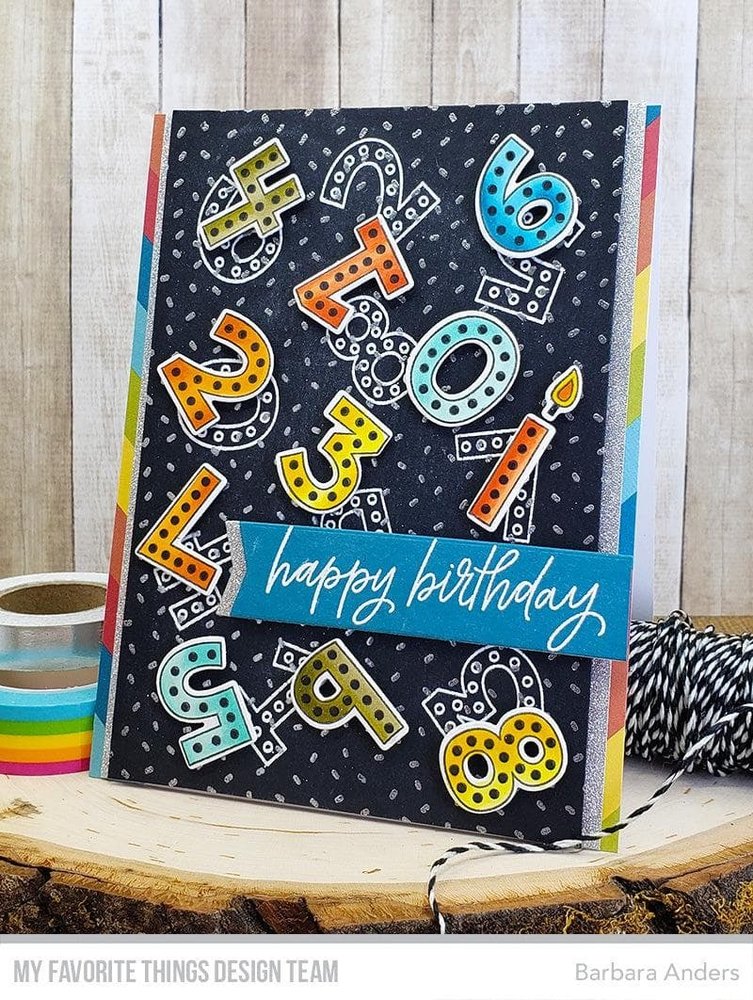 My Favorite Things Hip Hip Yay Numbers Clear Stamps (MSTN-004) (OUTLET)