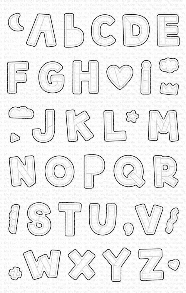 My Favorite Things Hip Hip Yay Alphabet Die-namics (MFT-2199) (OUTLET)