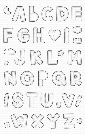 My Favorite Things Hip Hip Yay Alphabet Die-namics (MFT-2199) (OUTLET)