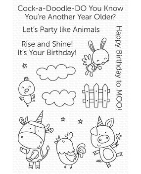 My Favorite Things Barnyard Birthday Clear Stamps (CS-646) (OUTLET)