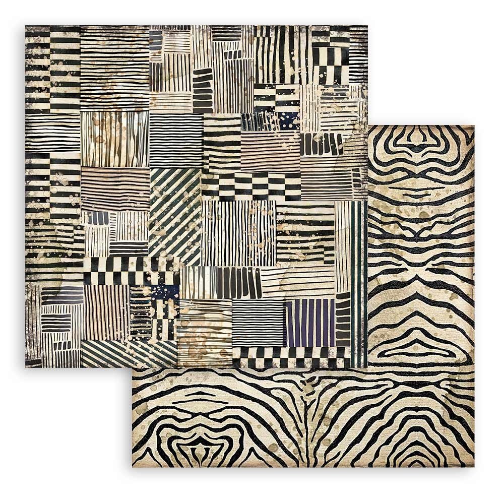 Stamperia Savana Zebra 12x12 Inch Paper Sheets (10pcs) (SBB863) (DISCONTINUED) Stamperia Savana Zebra 12x12 Inch Paper Sheets (10pcs) (SBB863) (DISCONTINUED)
