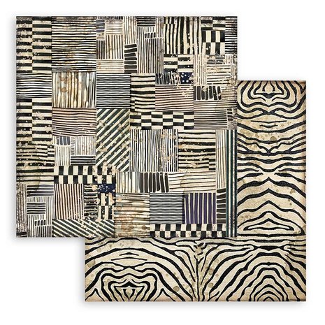 Stamperia Savana Zebra 12x12 Inch Paper Sheets (10pcs) (SBB863) (DISCONTINUED) Stamperia Savana Zebra 12x12 Inch Paper Sheets (10pcs) (SBB863) (DISCONTINUED)