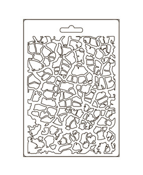 Stamperia Soft Mould A5 Savana Crackle Pattern (K3PTA5619) (DISCONTINUED)