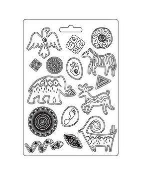 Stamperia Soft Mould A4 Savana Grafiti (K3PTA4534) (DISCONTINUED) Stamperia Soft Mould A4 Savana Grafiti (K3PTA4534) (DISCONTINUED)