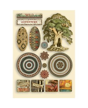 Stamperia Wooden Shapes A5 Savana (KLSP120) (DISCONTINUED)