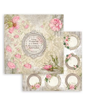 Stamperia Romantic Garden House Garlands 12x12 Inch Paper Sheets (10pcs) (SBB859) (DISCONTINUED)