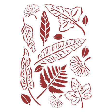 Stamperia Stencil A4 Romantic Garden House Leaves (KSG496) (DISCONTINUED) Stamperia Stencil A4 Romantic Garden House Leaves (KSG496) (DISCONTINUED)