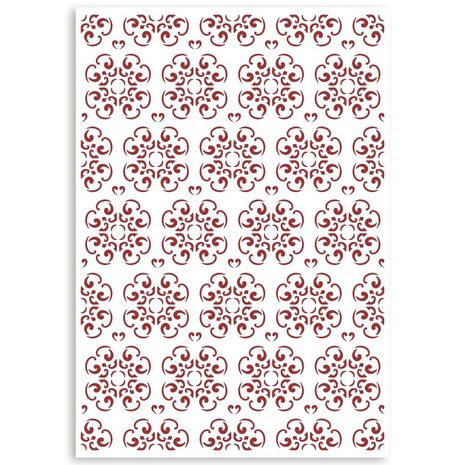 Stamperia Stencil A4 Casa Granada Wallpaper Tiles (KSG485) (DISCONTINUED) Stamperia Stencil A4 Casa Granada Wallpaper Tiles (KSG485) (DISCONTINUED)
