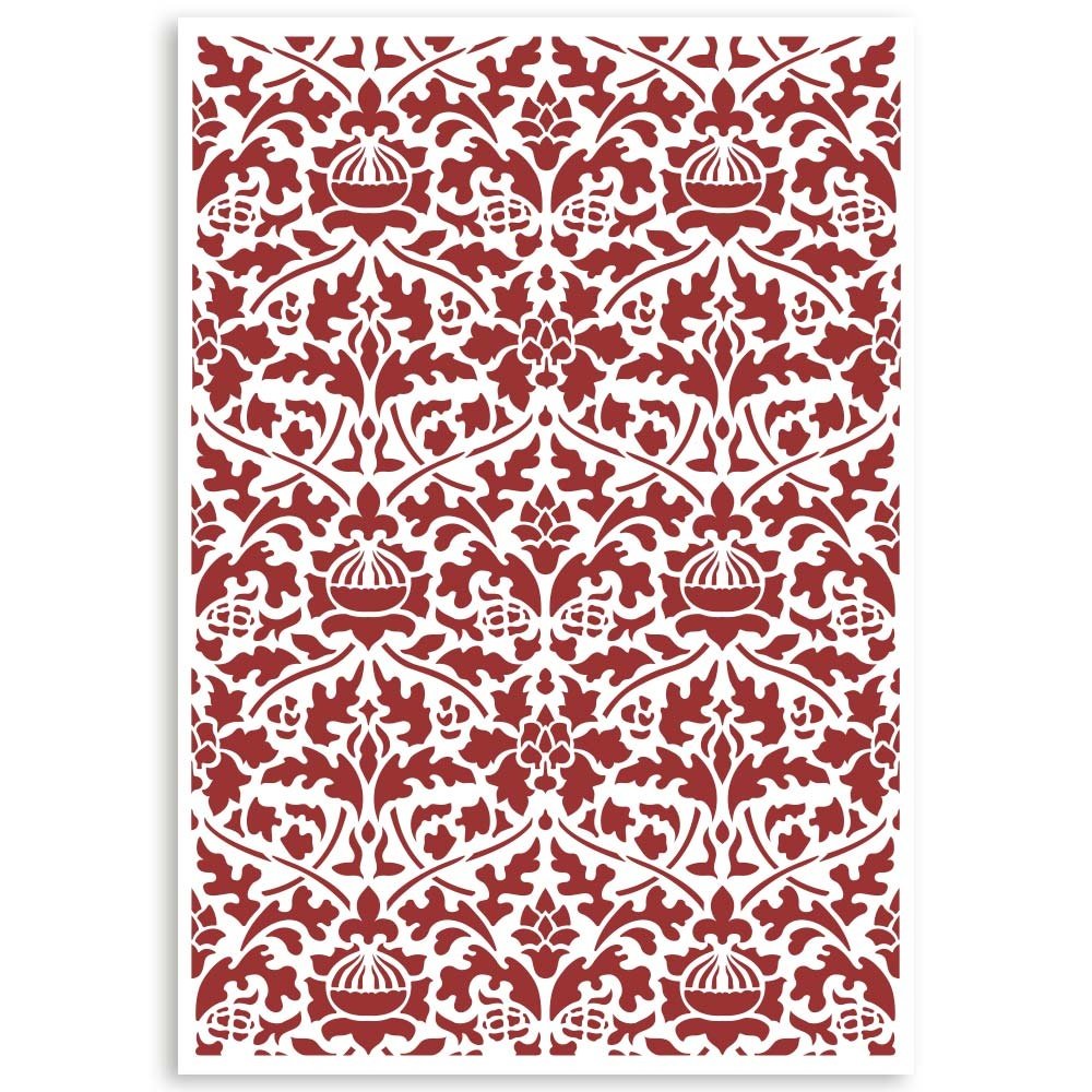 Stamperia Stencil A4 Casa Granada Wallpaper Pattern (KSG484) (DISCONTINUED) Stamperia Stencil A4 Casa Granada Wallpaper Pattern (KSG484) (DISCONTINUED)