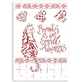 Stamperia Stencil A4 Casa Granada Cat (KSG482) (DISCONTINUED)