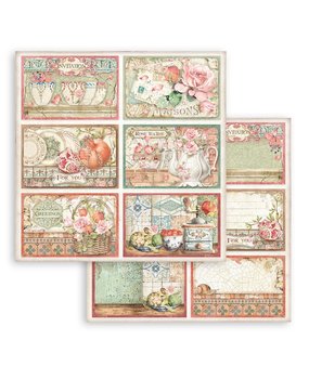 Stamperia Casa Granada 6 Cards 12x12 Inch Paper Sheets (10pcs) (SBB848) (DISCONTINUED)