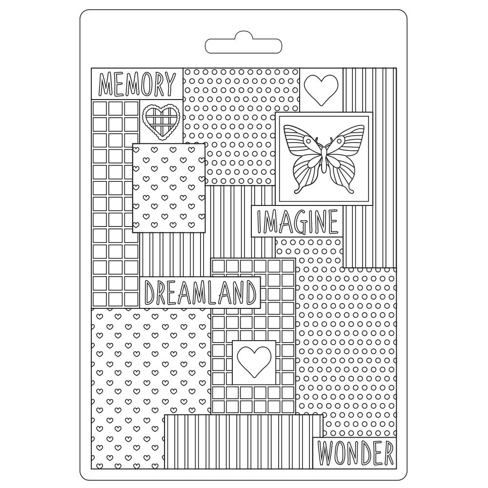 Stamperia Soft Mould A5 Daydream Patchwork (K3PTA5615) (DISCONTINUED) Stamperia Soft Mould A5 Daydream Patchwork (K3PTA5615) (DISCONTINUED)
