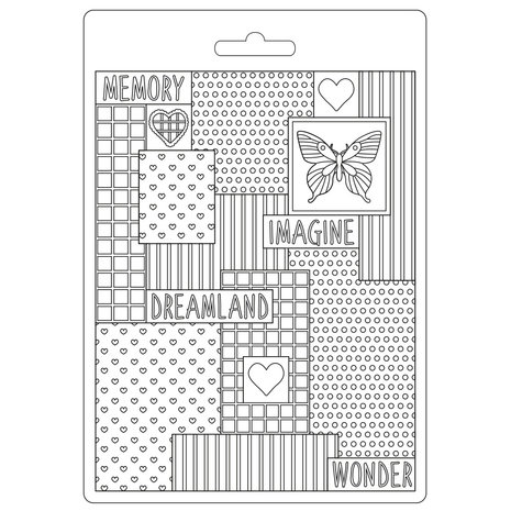 Stamperia Soft Mould A5 Daydream Patchwork (K3PTA5615) (DISCONTINUED) Stamperia Soft Mould A5 Daydream Patchwork (K3PTA5615) (DISCONTINUED)