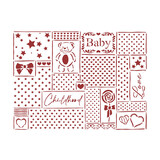 Stamperia Stencil A5 Daydream Patchwork (KSD313) (DISCONTINUED)
