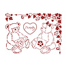 Stamperia Stencil A5 Daydream Bears (KSD311) (OUTLET)