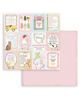 Stamperia Daydream Small Cards 12x12 Inch Paper Sheets (10pcs) (SBB857) (DISCONTINUED)