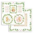 Daydream Bear and Garlands 12x12 Inch Paper Sheets (10pcs) (SBB858) (DISCONTINUED)