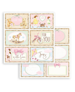 Stamperia Daydream 6 Cards 12x12 Inch Paper Sheets (10pcs) (SBB856) (DISCONTINUED)