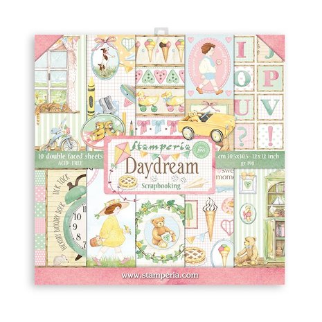 Stamperia Daydream 12x12 Inch Paper Pack (SBBL104) (DISCONTINUED) Stamperia Daydream 12x12 Inch Paper Pack (SBBL104) (DISCONTINUED)