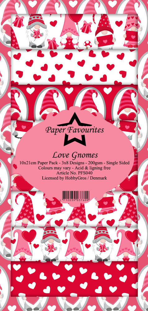 Paper Favourites Love Gnomes Slim Paper Pack (PFS040) (DISCONTINUED) Paper Favourites Love Gnomes Slim Paper Pack (PFS040) (DISCONTINUED)