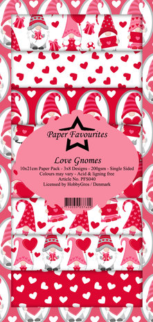 Paper Favourites Love Gnomes Slim Paper Pack (PFS040) (DISCONTINUED) Paper Favourites Love Gnomes Slim Paper Pack (PFS040) (DISCONTINUED)