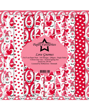Paper Favourites Love Gnomes 6x6 Inch Paper Pack (PF194) (DISCONTINUED)