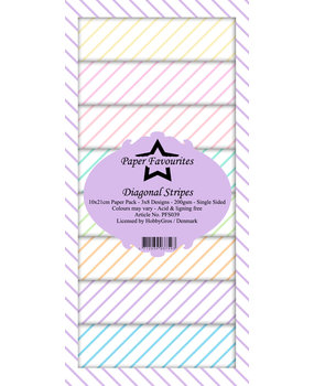 Paper Favourites Diagonal Stripes Slim Paper Pack (PFS039) (DISCONTINUED)